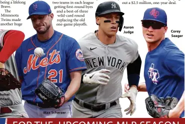  ?? ?? Aaron Judge
Corey Seager