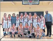  ?? [PHOTO PROVIDED] ?? The Boise City girls basketball team, with Courtney Williams in the front row far left, poses after a tournament.