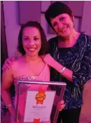 ??  ?? Elated at winning Caxton’s award for best sold newspaper of the year:
George Herald editor Lizette da Silva (left) and Group Editors managing editor Ilse Schoonraad.