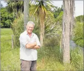  ??  ?? Temuka dairy farmer Andy Palmer who has carried out extensive riparian planting on his farm.