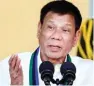  ?? - Reuters ?? FIREBRAND LEADER: Pollster Social Weather Stations has been tracking trust ratings of
Duterte since December 2015, when he signed up for a presidenti­al election that he won six months later.