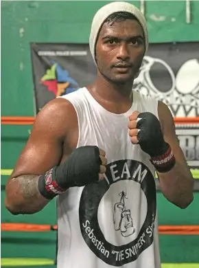  ?? Boxer Sebastian ‘Sniper’ Singh. ??