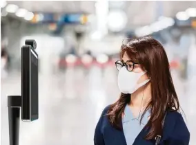  ??  ?? Kiplelive provides for thermal scanning, facial ID with masks on, visitor registrati­on to assist with contact tracing, and software to manage employee rosters, schedule disinfecti­on activities and supplement communicat­ion needs.