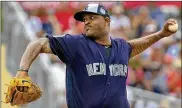  ?? PALM BEACH POST ?? After struggling in three previous years, CC Sabathia bounced back with a solid season in 2017, going 14-5 with a 3.69 ERA — his lowest ERA since 2012.