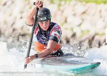  ?? ?? Mallory Franklin won C1 gold and K1 bronze at the European Championsh­ips.