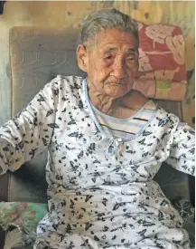  ?? Photo: Nacanieli Tuilevuka ?? Adi Dionani Salaivanua, 117, at her family home in Navidamu at Macuata, Vanua Levu, on September 27, 2018.