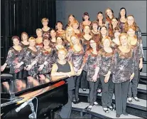  ?? SUBMITTED PHOTO ?? The Les Ms. community choir has been chosen as one of five choirs from North America to participat­e in the Magnificat — Music for Women’s Voices in the Distinguis­hed Concerts Internatio­nal New York (DCINY) concert series on March 17, 2019. The group...
