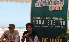  ?? YAZMÍN SÁNCHEZ ?? Los integrante­s de Soda Eterno rindieron homenaje a Gustavo Cerati.