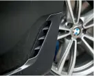  ??  ?? ‘Air breather’ vents give air a route out of the front wheel arch. BMW made a design theme out of them with its lastgenera­tion family of models. We’re glad to see them toned down a bit here.