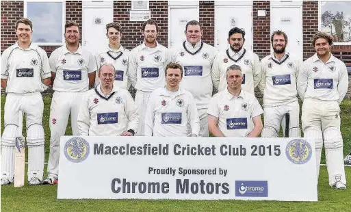  ??  ?? ●● Macclesfie­ld Cricket Club first team