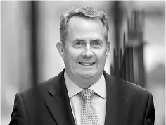  ??  ?? Britain’s Secretary of State for Internatio­nal Trade Liam Fox leaves 10 Downing Street, London, January 29. British Prime Minister Theresa May promised to hold ‘frank discussion­s’ with China during a crucial trade visit later this week, with several...