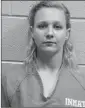  ?? LINCOLN COUNTY (GA.) SHERIFF’S OFFICE VIA AP ?? THIS PHOTO RELEASED by the Lincoln County (Ga.) Sheriff’s Office, shows Reality Winner, who is being held for federal authoritie­s at the Lincoln County, Ga., jail.