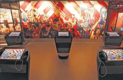  ??  ?? Imagen del interior de Territorio Atleti, el museo del equipo rojiblanco que estará en el Wanda Metropolit­ano.