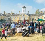  ??  ?? Gourmets young and old gather at Polesden Lacey Food