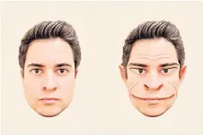  ?? — AFP photo ?? This image released by Dartmouth College shows an artist’s visualisat­ion of researcher Antonio Mello illustrati­ng facial distortion­s in a case of prosopomet­amorphopsi­a.