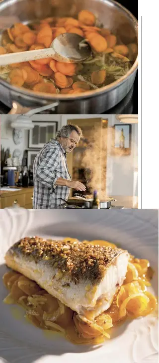 ROAST SEA BASS WITH RAS EL HANOUT AND CUMIN CARROTS - PressReader