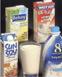  ?? KEVIN EISENHUT ?? Proposed legislatio­n would ban soy milk producers from labeling their products as “milk.”