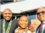  ??  ?? Chief Madzikane II Thandisizw­e Diko, Loyiso Masuku and Bandile Masuku.