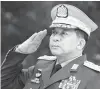  ??  ?? Commander-in-Chief SeniorGene­ral Min Aung Hlaing