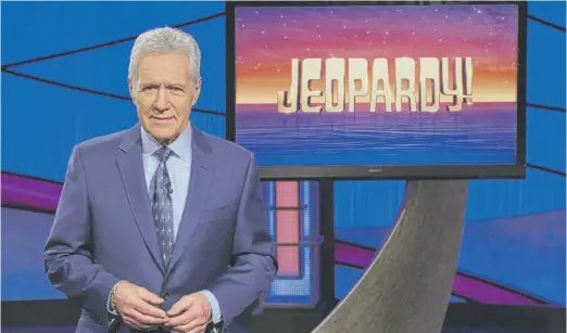  ?? JEOPARDY! VIA AP ?? “Jeopardy!” fixture Alex Trebek was tapped as host in 1984. Trebek died last November at age 80.