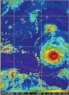  ??  ?? Une vue satellite du cyclone Irma.