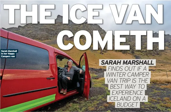  ?? ?? Sarah Marshall in her Happy Campers van