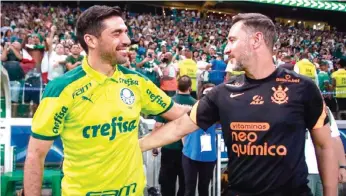  ?? ?? Na primeira volta, Abel Ferreira venceu Vítor Pereira no Allianz Parque por 3-0