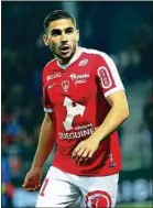  ??  ?? Le buteur brestois Neal Maupay.