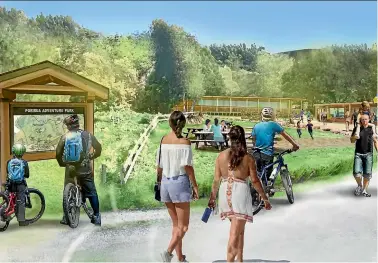  ?? SELECT CONTRACTS ?? An artist’s impression of Porirua Adventure Park which is now a step closer to building, according to the project’s developer.