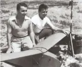  ??  ?? Walter and Bill Good’s “Big Guff” RC model demonstrat­ed the ability of RC years before the RC explosion of 1952.