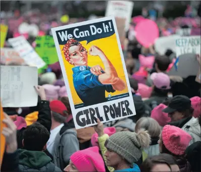  ?? PICTURE: EPA/TRACIE VAN AUKEN ?? SOLIDARITY: People gather along Independen­ce Avenue for the Women’s March in Washington last Saturday. Protest rallies were held in more than 30 countries in solidarity with the march in defence of press freedom and women’s and human rights after the...