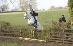  ??  ?? Mark and the ‘keen’ Harry make light work of one of the hedges