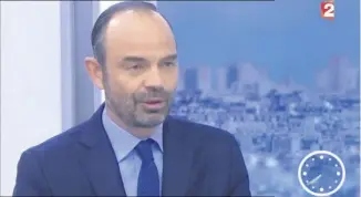  ?? (Doc France ) ?? Edouard Philippe a promis, hier matin sur France , « une sévérité sans faille » contre les agresseurs de policiers.