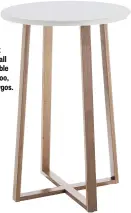  ??  ?? Habitat Drew Tall Side Table – Bamboo, £40, Argos.