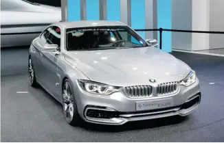  ?? KEVIN MIO/POSTMEDIA NEWS ?? BMW’s 4 Series concept is a car ‘we’ll be driving pretty soon,’ says Karim Habib, head of BMW Design.