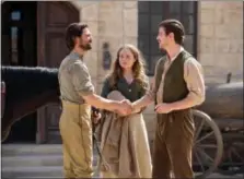  ?? ANNE MARIE FOX, PALADIN ?? Michiel Huisman, Hera Hilmar and Josh Hartnett in “The Ottoman Lieutenant.”
