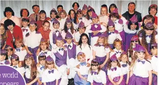  ??  ?? Junior Showtime members and War Time Wives at their rehearsal for Showtime Extravagan­za at the Whitehall Theatre in June 1994.