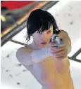  ??  ?? Robot with a human soul: Scarlett Johansson in Ghost in the Shell