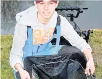  ??  ?? ●● Luca Hill, 15, had every item of his fishing tackle stolen at the weekend