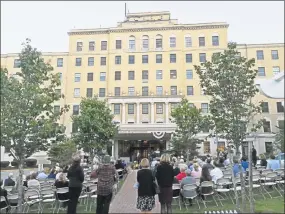  ?? Ben Lambert / Hearst Connecticu­t Media file photo ?? The community marked the 100th anniversar­y of Charlotte Hungerford Hospital in September with a commemorat­ive ceremony on hospital grounds in Torrington. On Monday, Charlotte Hungerford Hospital officials signed an alliance agreement with Hartford Healthcare, which will allow it to share knowledge and staff with CHH.