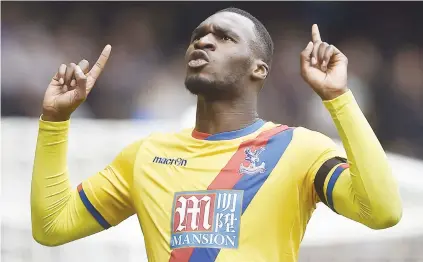  ?? Picture: Reuters ?? KILLER BLOW. Crystal Palace’s Christian Benteke celebrates after scoring his team’s winner against Chelea at Stamford Bridge on Saturday.