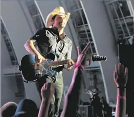  ?? Michael Robinson Chavez Los Angeles Times ?? BRAD PAISLEY plays the Hollywood Bowl as part of his Crushin’ It tour.