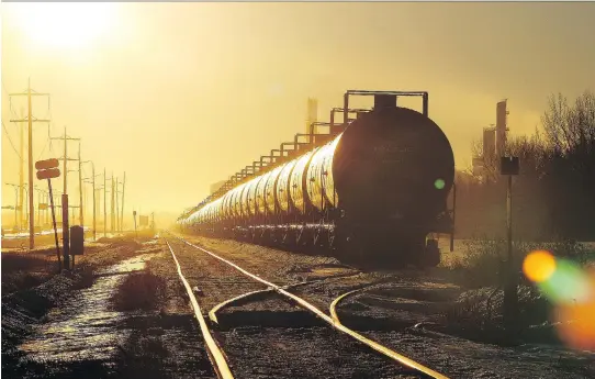  ?? DEAN BICKNELL/FILES ?? Increased production in Alberta’s oilsands is pushing Canada’s pipeline system near capacity, prompting some companies to ship more oil by rail.