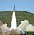  ?? ?? The missile test from railway in North Pyongan Province, North Korea