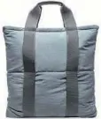  ?? COS ?? THE UNISEX, padded Gentlewoma­n tote bag, $115.