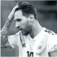  ??  ?? Argentina and the underperfo­rming Lionel Messi were in disarray following their shambolic 3-0 defeat to Croatia.