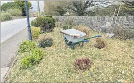  ?? ?? Men’s Shed - mulch at Towns park.