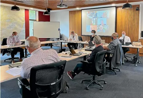  ?? LDR / ADAM BURNS ?? Hurunui District Councillor­s approved more than $200,000 of unbudgeted costs for water infrastruc­ture projects in Amberley at last week’s council meeting.