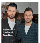  ??  ?? Rylan with husband Dan Neal
