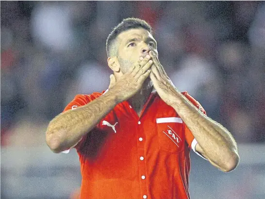  ?? Mauro alfieri ?? Gigliotti es una pieza indispensa­ble: marcó en el último encuentro copero, con Lara y dos frente a Newell’s, el viernes pasado